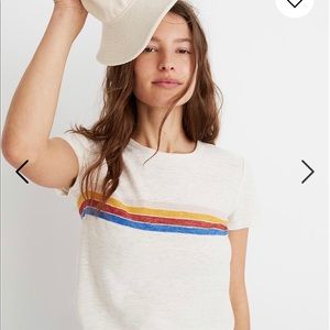 Hi-Fi Shrunken Tee in Placed Stripe